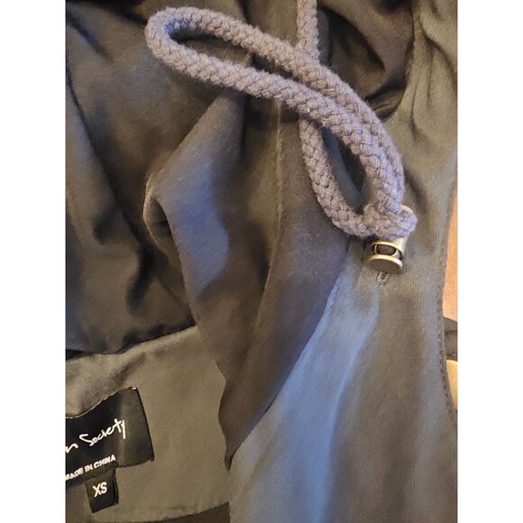 Eden Society Charcoal Utility Jacket With Hood & Button/Zipper Closure - Picture 10 of 15